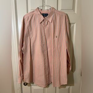 Polo by Ralph Lauren long sleeve dress shirt with full color embroidery 3XB